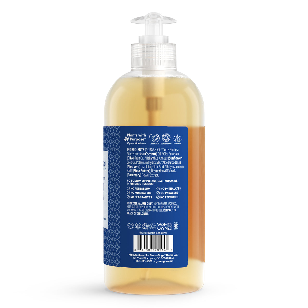 Liquid Castile Hand Soap - Unscented