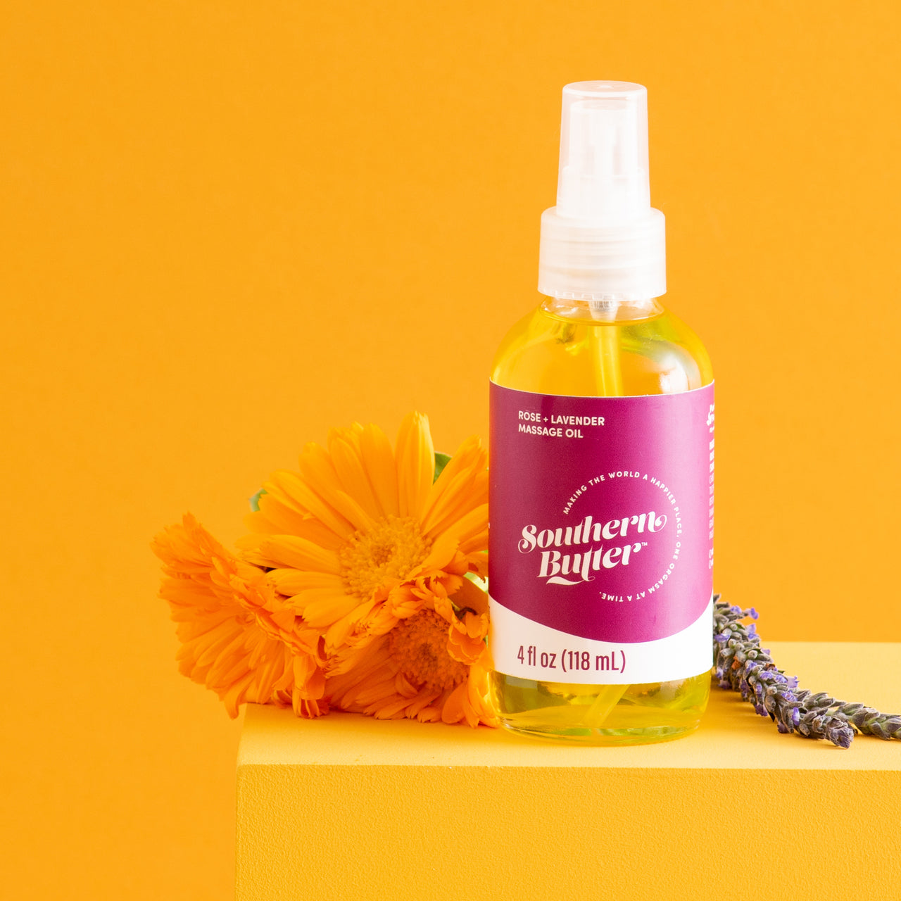 Massage Oil - Rose + Lavender by Southern Butter